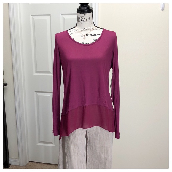 Guess Tops - ❤️Plum Colored long sleeved super soft tunic❤️